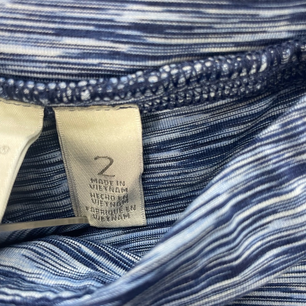 Zenergy by Chico's Leggings Womens Large 12 (2) Blue Cropped Pull On Athletic. - Picture 7 of 10